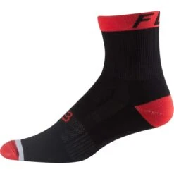 Calcetines Fox 6 Logo Trail Flame Red - Endubikes