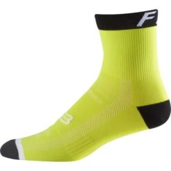 Calcetines Fox 6 Logo Trail Flo Yellow - Endubikes