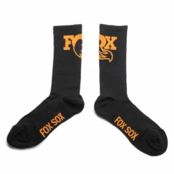 Calcetines FOX 7" (20cm) Negro/Naranja - Endubikes