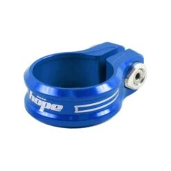 Abrazadera De Tija HOPE 36.4mm -EBikes Accesorios Abrazadera de tija HOPE 349 mm con tornillo azul 1