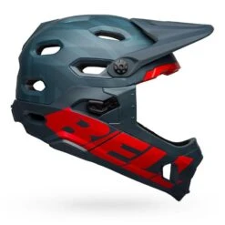 Bell Super DH MIPS Spherical!! -EBikes Accesorios Casco Bell Super DH MIPS Spherical Azul MateRojo 3