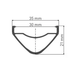 DT Swiss HX 1700 Spline LS - Endubikes 9 DT Swiss HX 1700 Spline LS - Endubikes -EBikes Accesorios DT Swiss HX 1700 Spline LS perfil
